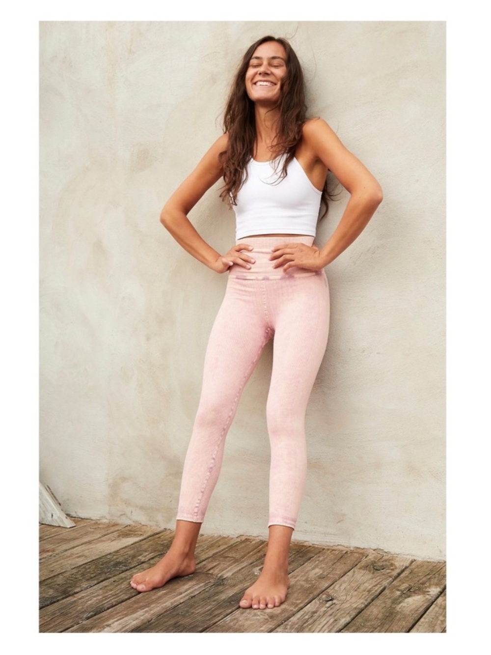 FP Movement Free People Ultra High Rise 7/8 Happiness Runs Pink Leggings